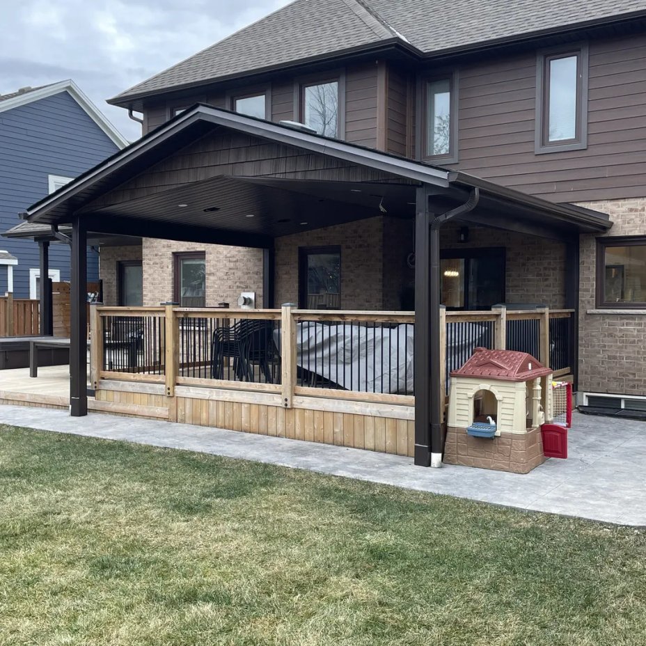 Completed covered patio renovation