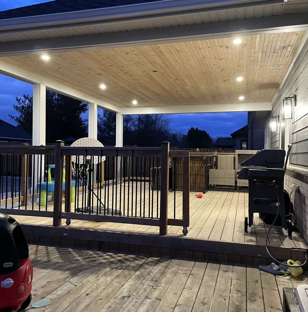 Completed covered patios project